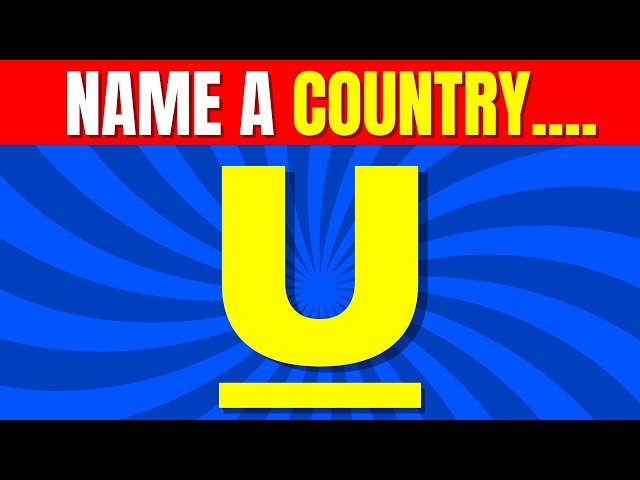 Guess the Country by Letter | Fun Geography Game for Kids