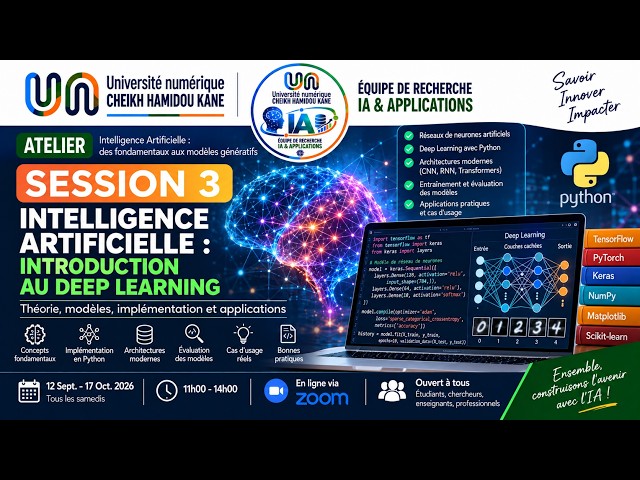Intelligence Artificielle (Session 3) : Introduction au Deep Learning & Réseaux de Neurones