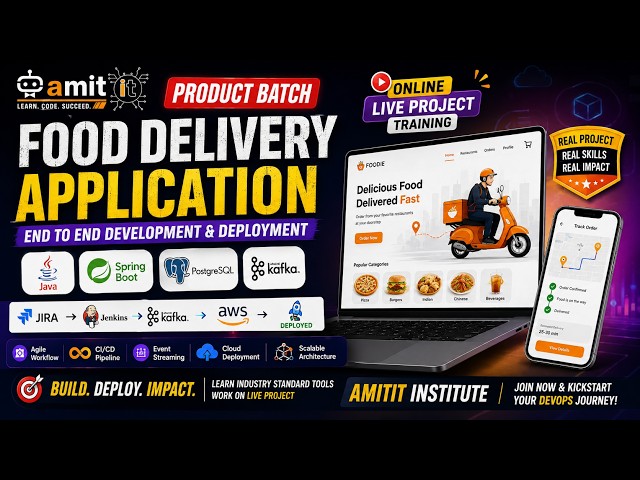 How Real-World Java Projects Are Built & Deployed | Spring Boot + Kafka + AWS | AMITIT INSTITUTE