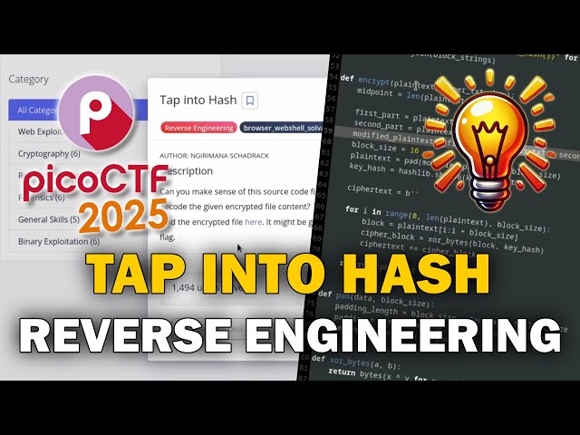 Tap into Hash - picoCTF 2025 walkthrough - Reverse Engineering