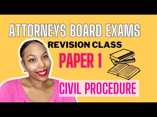 Paper 1 Civil Procedure