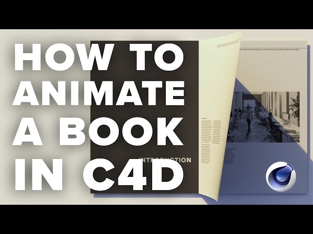 How to animate a Book | C4D Animation Tutorial