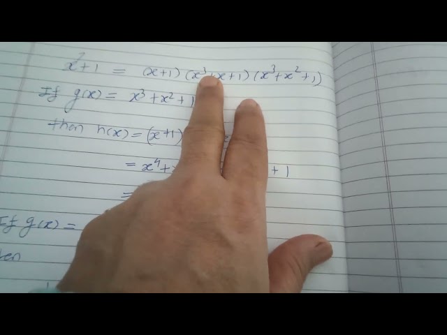 how to obtain h(x) parity check polynomial