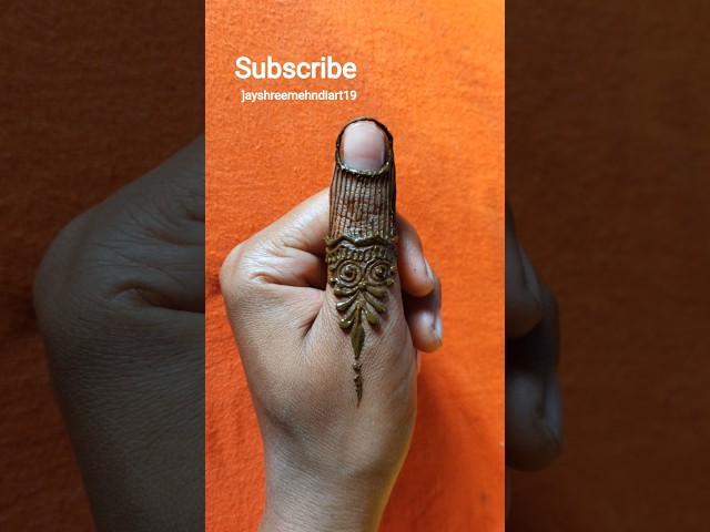 Finger Mehndi Design🌿 #mehndi #trending #henna #viral #shorts #shortsfeed #mehndidesign #viral #new