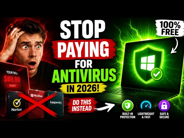 Stop Paying for Antivirus in 2026! (Do This Instead)