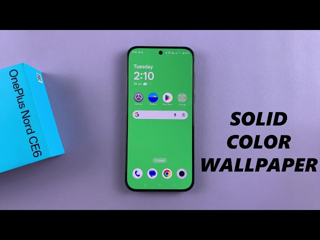 How To Use Solid Colour Wallpaper On OnePlus Nord CE 6 5G