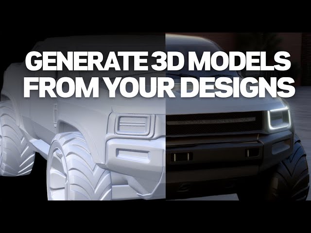How to Turn 2D Designs Into High-Quality 3D Models in Vizcom