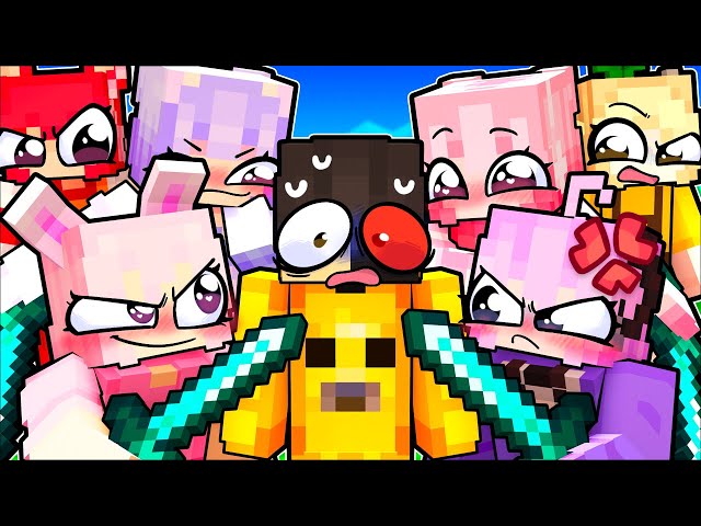 Etho VS 10 FANGIRLS in Minecraft!