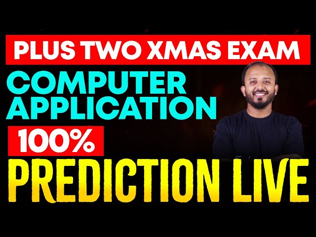 Plus two  Commerce | Computer application | Prediction live|Eduport plus two