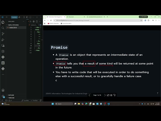 IT for IE 69: Data Fetching