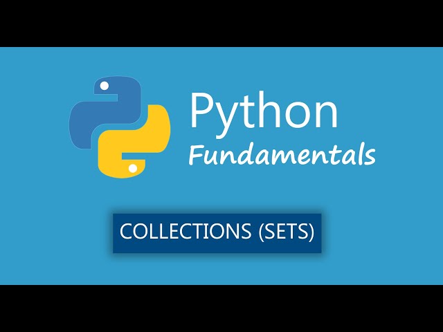 08. Sets in Python