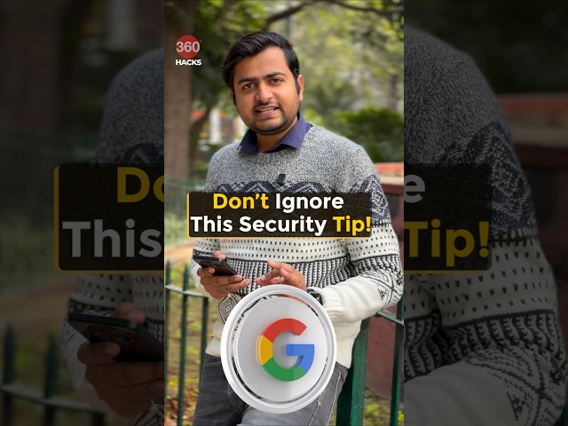 Don't ignore this security tip of Google account #google #googleaccount #gmail  #howto #techtips