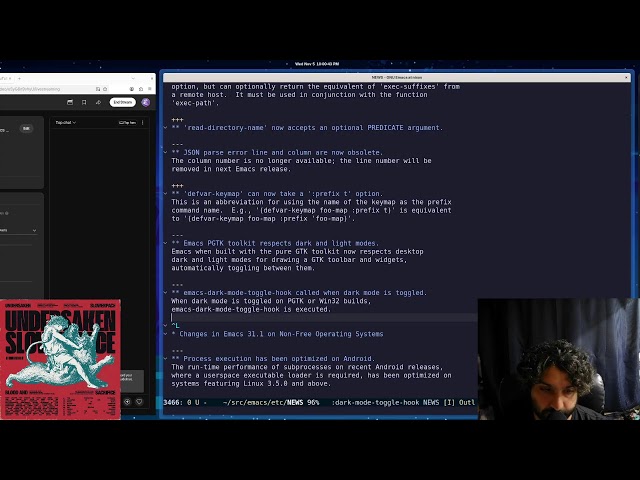 Adding a Lisp hook from Emacs C that is triggered by dark mode toggling