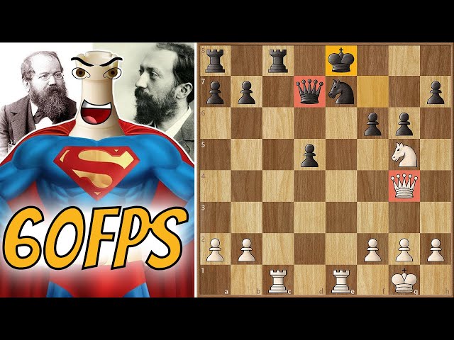Bravest Rook in Chess History - Steinitz's Immortal (Battle of Hastings) || Remake 60fps