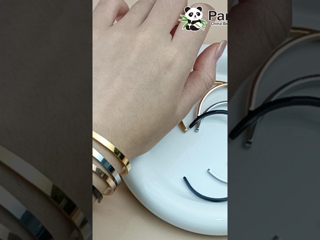 109---Stainless Steel Cuff Bangle Making #beadingsupplies #beadwork #bangles #banglessets #shorts