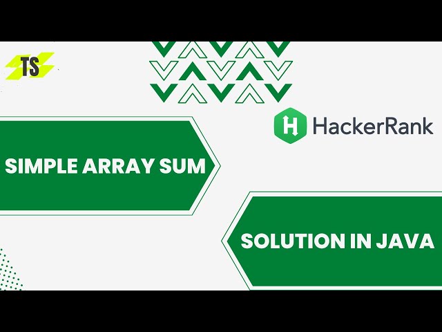 Simple Array Sum in Hackerrank -Java | Simple Array Sum hackerrank in Tamil