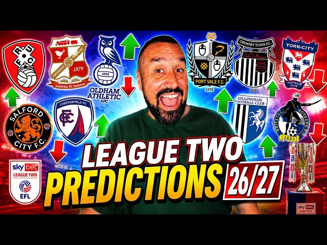 MY LEAGUE TWO PREDICTIONS