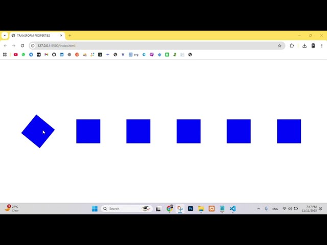 🎨 Master CSS Transform in 5 Minutes | Rotate, Scale & Translate Explained!