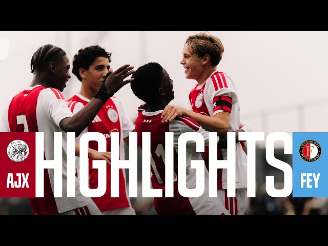 Dominant win against Feyenoord🔥| Highlights Ajax O17 - Feyenoord O17