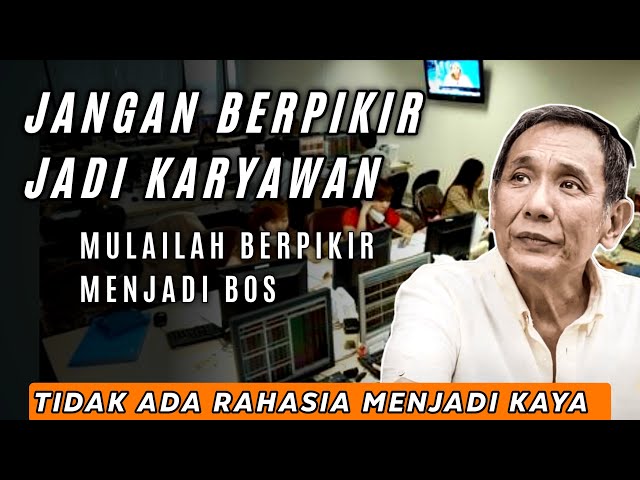 Think Like an Entrepreneur❗Toll Road Boss Jusuf Hamka's Success Principles for Young People