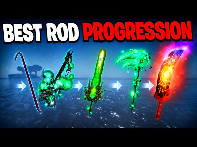 NEW BEST RODS FISCH - FULL ROD Progression Guide FISCH! Roblox