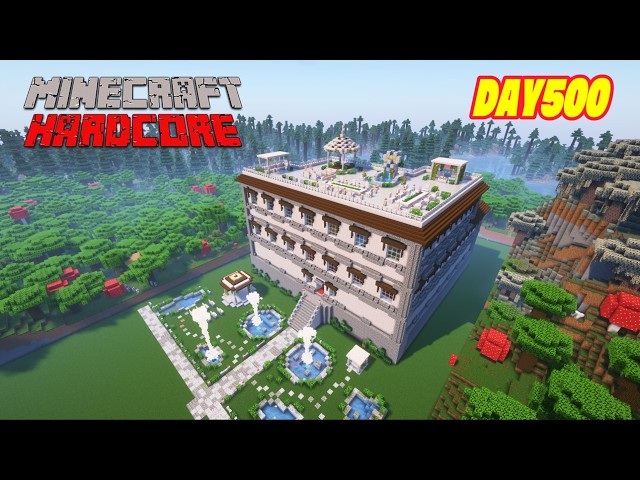 【マイクラハードコア】森の洋館をオシャレに改造してみる　DAY500