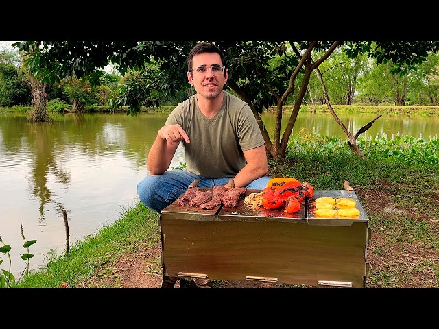 I Made My Own Grill (No Welding)... Then Took It to the Lake
