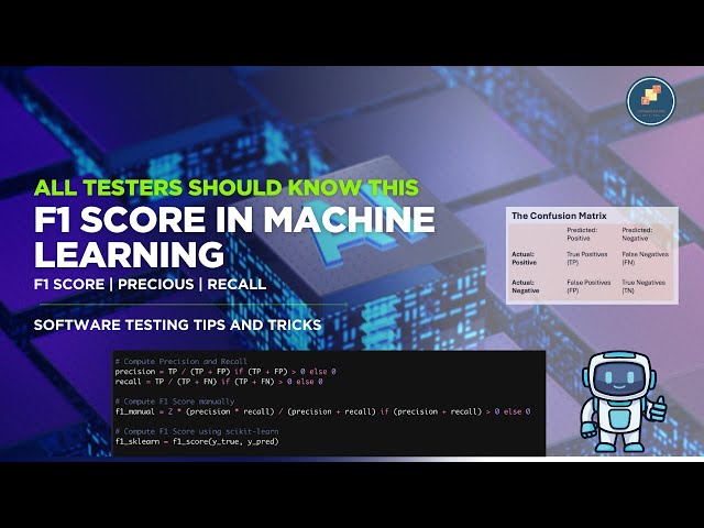 F1 Score in Machine Learning | A Complete Guide for Data Scientists and Testers