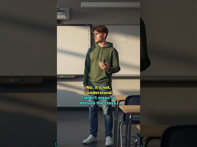 Cause being Late Come to the Class  #englishforbeginners #englishconversation