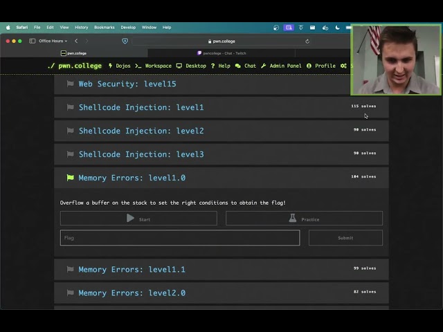 Binary Exploitation - Connor - Live Session - 2023.11.27