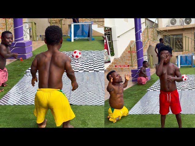 FUNNY PENALTY SHOOTOUT CHALLENGE BTWN SMALL PIN,GENTLE AND PAUL GEE who wins😂😂😂