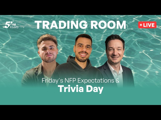 Friday's NFP Expectations & Trivia Day | Live Trading with The5ers