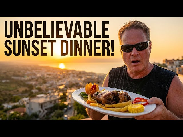 Platanias Sunset Dining: Amarantos Restaurant in Crete!