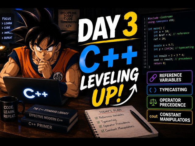 Learnt Typecasting,Constants,Manipulators and Operator Precedence | | Day 3 of The Hustle Series