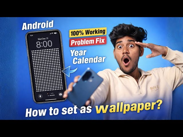How to set life calendar wallpaper on android ! 100% Working 💯🤩
