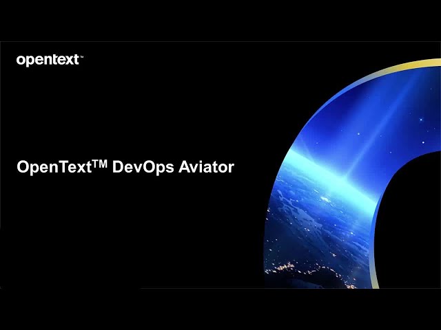 Introduction to OpenText DevOps Aviator