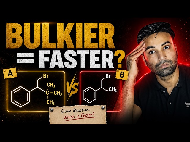 The Stunning Concept of STERIC ACCELERATION I Organic Chemistry I JEE MAIN & ADVANCED