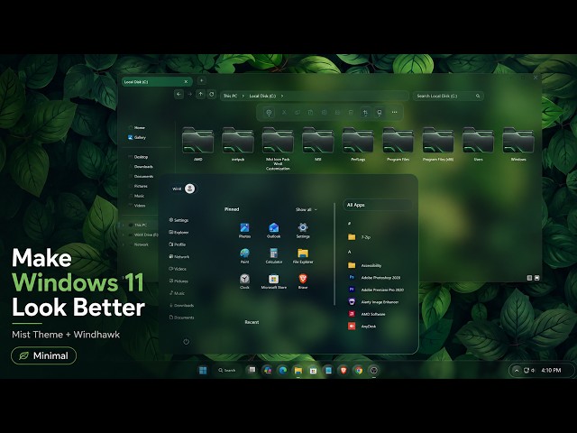 Make Windows 11 Look Better with Mist Theme + Windhawk