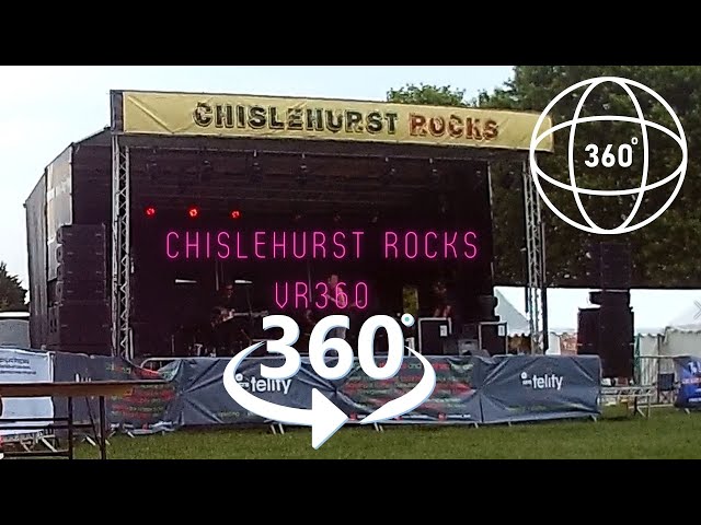 A quick tour of  Chislehurst Rocks free music festival June 2022 Instaone 360 camera