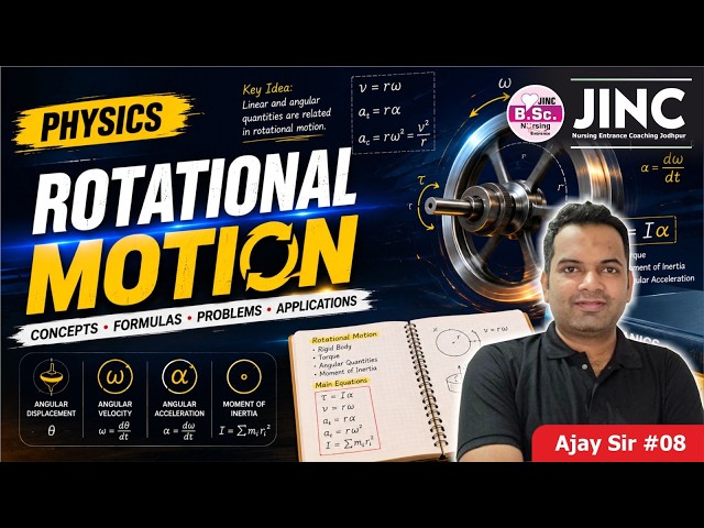 👉Rotational Motion by AJAY SIR JINC Jodhpur #shorts #bscnursing #entrance #online #class