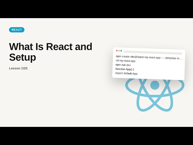 React JS + Redux - Web development basic Series: What Is React and Setup