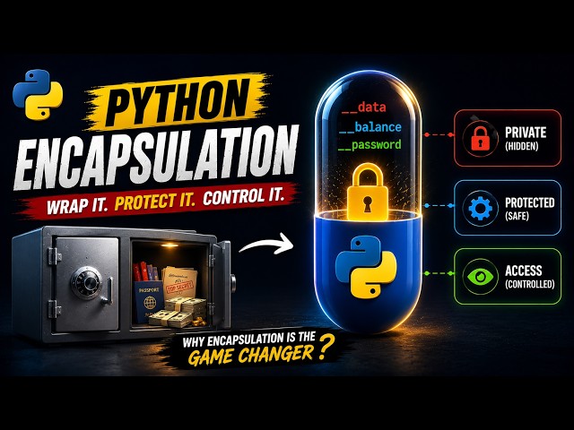 Python Encapsulation & Getters/Setters Made Easy for Beginners | @PythonWithHarsh