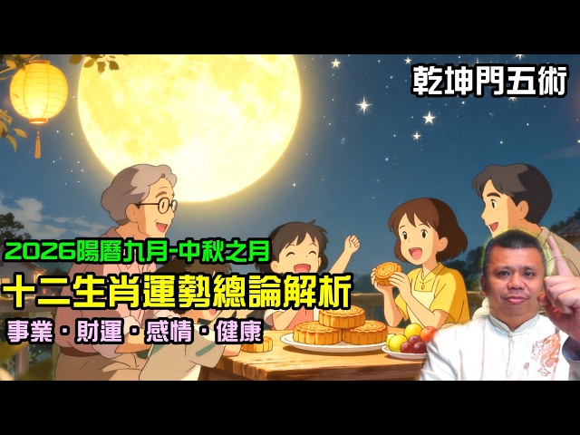 2026陽曆九月十二生肖運勢解析