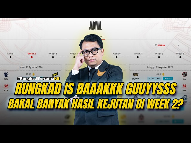 RUNGKAD BERSAMA KB HADIR LAGI! KIRA-KIRA PREDICT WEEK 2 GUE BISA 100% WR GAK YA? #rungkadbersamakb