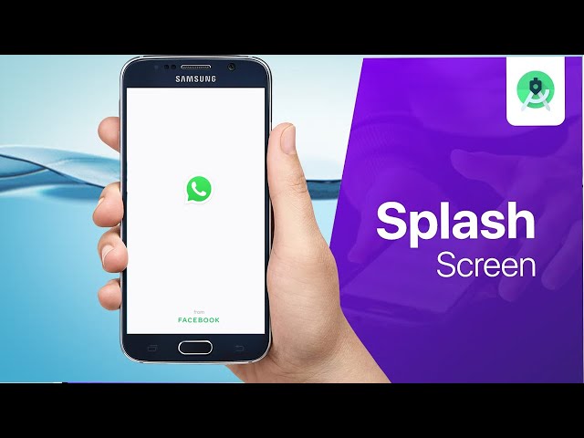Splash Screen in Android Studio with Animation | WhatsApp Clone | Android Programming