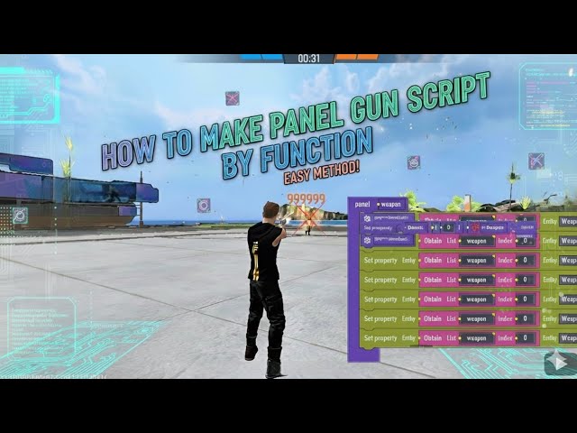 How To Make Panel Gun Script By Function In Free Fire Craftland
