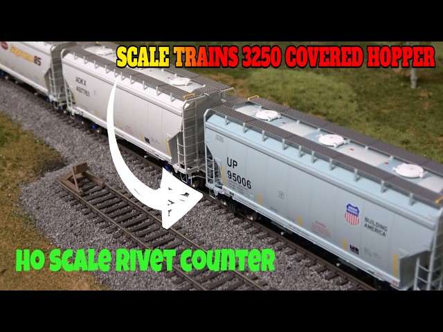 ScaleTrains Rivet Counter 3250 Covered Hopper Review | HO Scale Freight Car