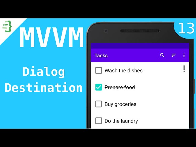 Delete-All-Completed Dialog - MVVM To-Do List App with Flow and Architecture Components #13