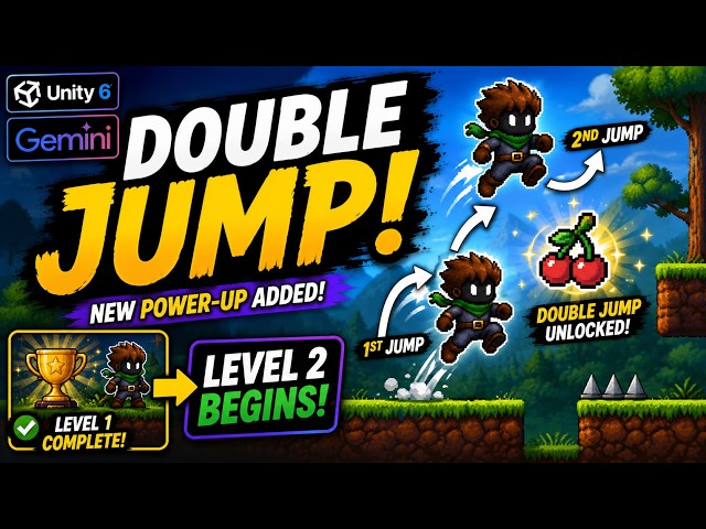I Added Double Jump to My Unity Game | Gemini Part 14