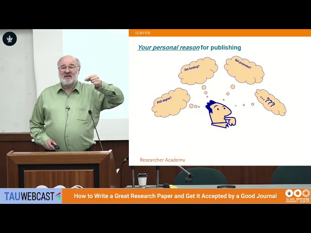 How to Write a Great Research Paper, and Get it Accepted by a Good Journal